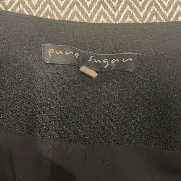 Pure Sugar Nordstrom Vintage Embroidered and Beaded Cropped Open Vest Size Small - Picture 3 of 5